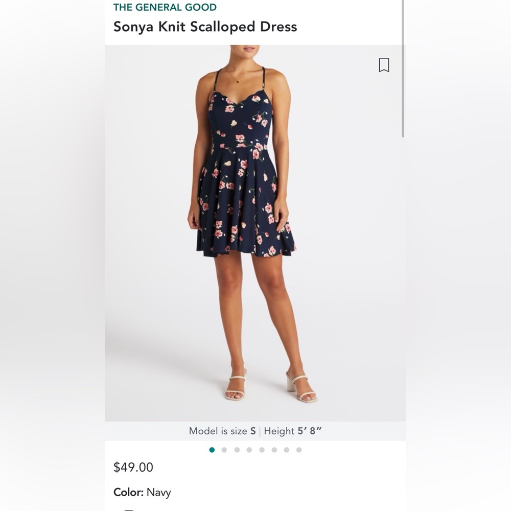 The General Good scalloped dress